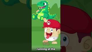 Baby Mario Takes Dino funnycartoon memeanimation babymario georgepig [upl. by Haodnanehs]