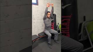 Seated Overhead Tricep Extensions  Resistance Band [upl. by Scevour]