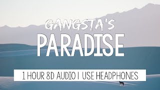 Lana Del Rey x Coolio  Gangstas Paradise  1 Hour Tiktok Remix  8D Audio [upl. by Berns]