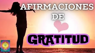 🙏 AFIRMACIONES DE GRATITUD 💜✨ [upl. by Amocat503]