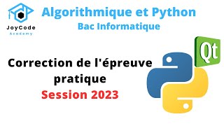 Bac Informatique  Interface Graphique Correction Bac Pratique Session 2023 [upl. by Ahcarb]