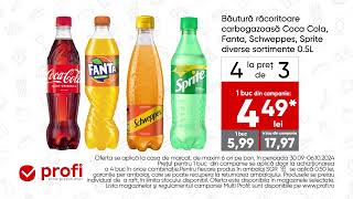 La Profi găsești o mulțime de oferte Acum ai Coca Cola Fanta Schweppes Sprite 4 la preț de 3 [upl. by Janeta]