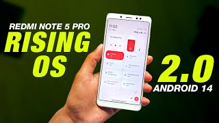 RISING OS 20 For Redmi Note 5 Pro  Android 14  Nothing App  419 Kernel  Full Detailed Review [upl. by Corron]