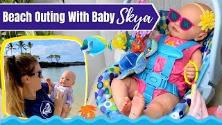 Reborn Baby Skya Trip To The Beach Beautiful Hawaii Scenery [upl. by Ramgad201]