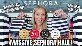 HUGE Sephora Haul 2024 🤩 NEW Makeup Favorite Makeup amp more Sephora Sale Haul amp Recommendations [upl. by Ilrebma]