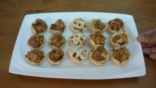 Mini Apple Pie  Eggless How to make very delecious mini vegetarian eggless apple pie [upl. by Natye]