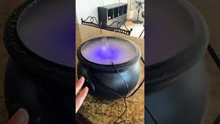 Color Changing Halloween Pumpkin Smoke Witch Bucket with LED LightsHalloweenDecorPumpkinMagicSmok [upl. by Nevla597]