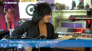 Tip of the month Steve Stevens shows how to play quotRebel Yellquot [upl. by Fairley789]