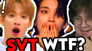 PRO KPOP FAN REACTS to SVT moments that WILL SHOCK YOU Seventeen best KPOP clips [upl. by Cassy]