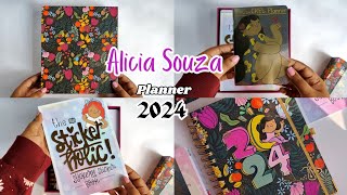 ALICIA SOUZA PLANNER 2024😍  UNBOXING  REVIEW  2024 PLANNER UNBOXING  PLANNER INDIA [upl. by Hollis]