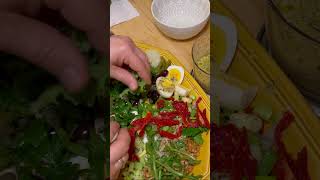 shorts Salade niçoise  nicoise salad variation recipe recipe nicoisesalad [upl. by Nylsoj831]