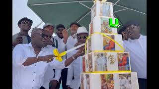 DespiteAt60 Dr Osei Kwame Despite cuts his 60th birthday cake at Wiamoase in Ashanti Region [upl. by Procora133]