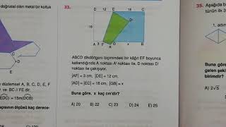 Endemik  ten Katlamalı GEOMETRİ Sorusu Çözümü 🤔 [upl. by Beller]