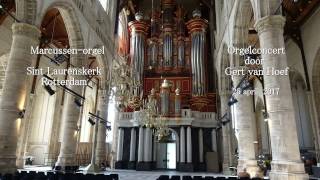 Toccata in f  J Grison  Gert van Hoef in de St Laurenskerk Rotterdam [upl. by Aynatan]