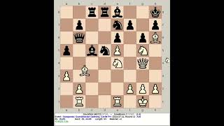 Stockfish 240723 vs Smallbrain 7  Saragossa Scandinavian Opening chess [upl. by Arimas]