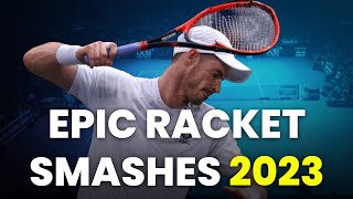 EPIC Tennis Racket Smashes  Best Of 2023 [upl. by Odyssey748]