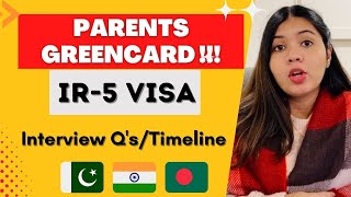 US Parents Visa IR5 Update amp Interview Qs  IR5  I130  greencard usimmigration [upl. by Yllop123]