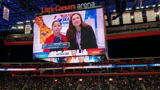 Alysa Liu Reaction to FS Score 2019 US Figure Skating Championships [upl. by Godfry]