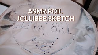 ASMR SOUND FOIL JOLLIBEE SKETCH ASMRSOUNDS TRENDINGVIDEO [upl. by Ayot]