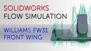 SOLIDWORKS FLOW SIMULATION  FORMULA 1 FRONT WING CFD [upl. by Chemaram24]