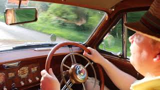 1954 Wolseley 444 summer evening drive on English Country Lanes [upl. by Eneres]