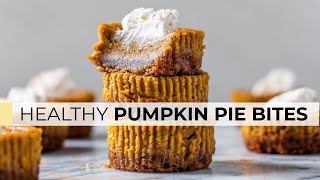 MINI PUMPKIN PIES  easy healthy amp homemade recipe [upl. by Elagiba]