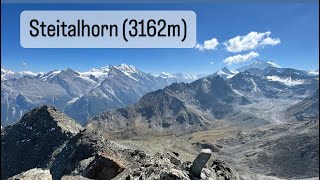 Randonnée alpine T5 Steitalhorn 3162m allerretour depuis Gruben TurtmanntalSuisse10092023 [upl. by Groves316]