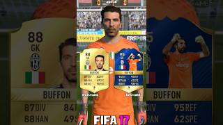 🇮🇹 GIANLUIGI BUFFON worst vs best card in EVERY FIFA 1023⚽shorts fifa eafc24 fc24 buffon [upl. by Ettigirb]