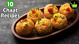 10 Chaat Recipes  Indian Street Food 10 MustTry Dishes [upl. by Dumas]