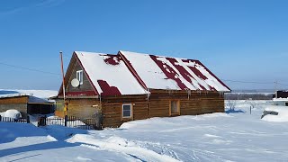 Life in winter in a russian village in Russia [upl. by Eidahs]