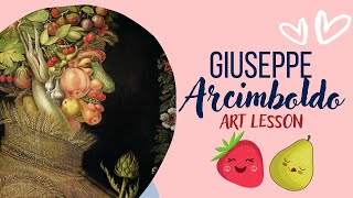 Giuseppe Arcimboldo for kids Quick Art lesson for children [upl. by Welton]