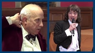 Godfrey Blooms Outburst to Student at Oxford Union [upl. by Narhet]