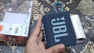 JBL GO3  Bluetooth Speaker Unboxing amp review   1999 wireless and Stereo 42w [upl. by Yar196]