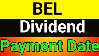 BEL dividend payment date💥bel dividend💥 bel dividend date 2024🚀 bel dividend news🔥 bel dividend date [upl. by Fox]