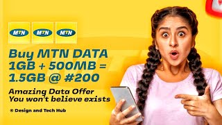 Discover the Secret How to Get MTN 15GB Data Bundle for Only 200  Cheapest Data Trick 2024 [upl. by Ahseined]