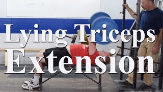 How to do the lying triceps extension with Mark Rippetoe [upl. by Cosette548]