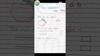 Math Worksheet For Class Nursery  Class Nursery Math Worksheet  Math Worksheet  Nursery Worksheet [upl. by Suissac]