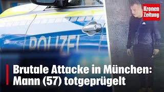 Brutale Attacke in München Mann 57 totgeprügelt  kronetv NEWS [upl. by Sung]