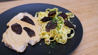 Recette de lEscalope de Veau aux Tagliatelles et Morilles 🍄 [upl. by Iharas]