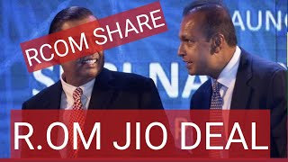 RCOM JIO DEAL 💥 RCOM SHARE NEWS  RCOM SHARE  RELIANCE COMMUNICATION STOCK [upl. by Ayirp413]