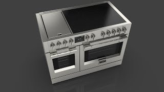 Fulgor Milano  48quot Sofia Professional Induction Range with Griddle [upl. by Gregorius589]