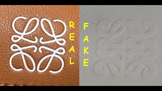 How to spot fake Loewe hand bag Real vs Fake Loewe Madrid bag [upl. by Birck]