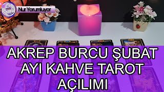 AKREP YUKSELEN AKREP BURCU ŞUBAT AYI KAHVE TAROT AÇILIMI burçyorumları [upl. by Manny245]