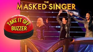 Masked Singer New Elimination Twist  The Take It Off Buzzer [upl. by Eillom]