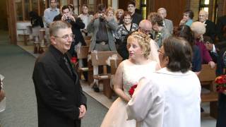 Wedding Processional at Emmanuel United Church in Brampton  Toronto Videographer Photographer [upl. by Aisatana]