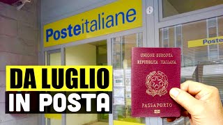 RIVOLUZIONE PASSAPORTO DA LUGLIO SI POTRA FARE IN POSTA CAMBIA TUTTO [upl. by Lhadnek]