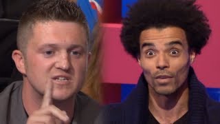 EDL leader Tommy Robinson takes on rapper Akala [upl. by Eelnodnarb]