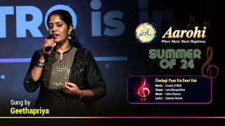 Zindagi Pyar Ka Geet Hai  Cover Song By Gheedha  Aarohi Bangalore [upl. by Nart584]