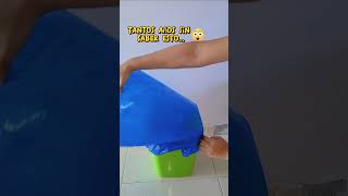 Forma correcta de colocar una bolsa a tu papelera 😲 trucosytips tipsytrucos ideas ideascreative [upl. by Weixel729]