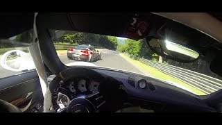 POV V1P3RACING C7R vs FABSAN84 GT3RS Nordschleife 01 07 2018 [upl. by Yorztif]